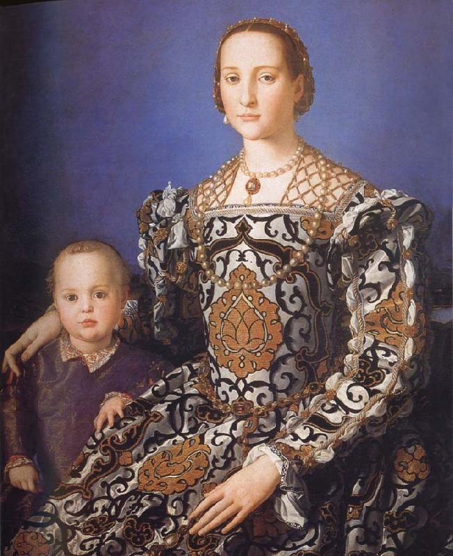 Agnolo Bronzino Portrait of Eleonora da Toledo with her Son Giovanni de-Medici oil painting image